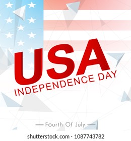 nice and beautiful abstract or poster for 4th of July or Independence Day of USA with nice and creative design illustration . 