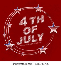 nice and beautiful abstract or poster for 4th of July or Independence Day of USA with nice and creative design illustration . 