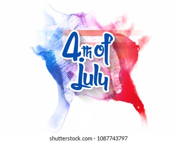 nice and beautiful abstract or poster for 4th of July or Independence Day of USA with nice and creative design illustration . 