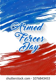 nice and beautiful abstract or poster for Armed Forces Day with nice and creative design illustration in a creative background.