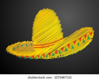 nice and beautiful abstract or poster for Cinco De Mayo with creative sombrero design illustration in a background.