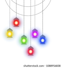 nice and beautiful abstract or poster for Eid Mubarak or Ramadan Kareem or Eid Al Fitr with nice and creative design illustration.