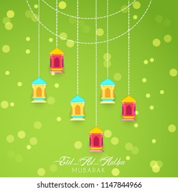 nice and beautiful abstract or poster for Eid Al Adha Mubarak with nice and creative design illustration.