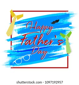 nice and beautiful abstract or poster for Father's Day with nice and creative design illustration.