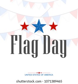 nice and beautiful abstract or poster for Flag Day of USA with nice and creative design illustration in a background.