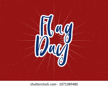 nice and beautiful abstract or poster for Flag Day of USA with nice and creative design illustration in a background.