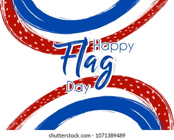 nice and beautiful abstract or poster for Flag Day of USA with nice and creative design illustration in a background.