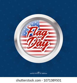 nice and beautiful abstract or poster for Flag Day of USA with nice and creative design illustration in a background.