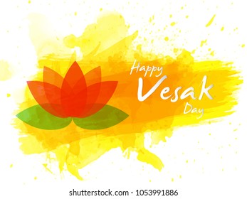 Nice and beautiful abstract or poster for Happy Vesak Day with nice and creative design illustration, WesaK Day, Buddha Purnima.
