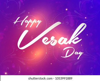Nice and beautiful abstract or poster for Happy Vesak Day with nice and creative design illustration, WesaK Day, Buddha Purnima.