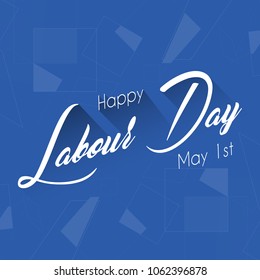 nice and beautiful abstract or poster for Labour Day or May 1st with nice and creative design illustration in a background.