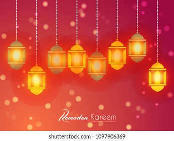 nice and beautiful abstract or poster for Ramadan Kareem or Eid Al Fitr with nice and creative design illustration. 