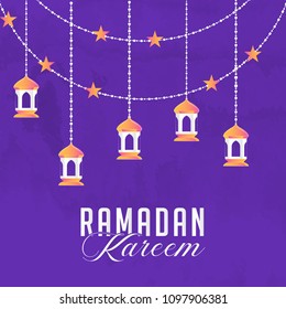 nice and beautiful abstract or poster for Ramadan Kareem or Eid Al Fitr with nice and creative design illustration. 
