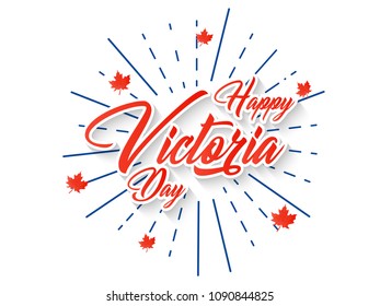 nice and beautiful abstract or poster for Victoria Day with nice and creative design illustration in a background, 21st of May.