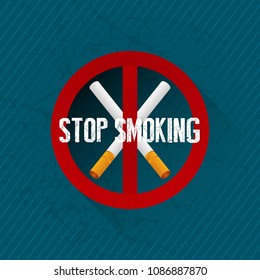 nice and beautiful abstract or poster for World No Tobacco Day with nice and creative design illustration, Stop Smoking.