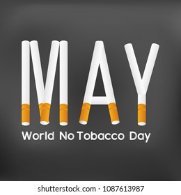 nice and beautiful abstract or poster for World No Tobacco Day with nice and creative design illustration.