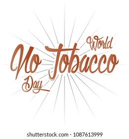 nice and beautiful abstract or poster for World No Tobacco Day with nice and creative design illustration.