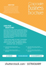 nice and beautiful business brochures or flyers templates with nice and creative design illustration