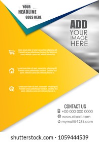 nice and beautiful business flyers or brochures with nice and creative design illustration.