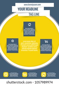 nice and beautiful design template for Business Brochures or Flyer with creative design illustration.