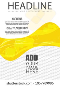 nice and beautiful design template for Business Brochures or Flyer with creative design illustration.