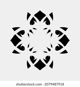 bonito y hermoso adorno de imagen vectorial para el lugar de visualización o meditación