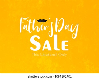 nice and beautiful sale abstract or poster for Father's Day with nice and creative design illustration, Father's Day Sale.