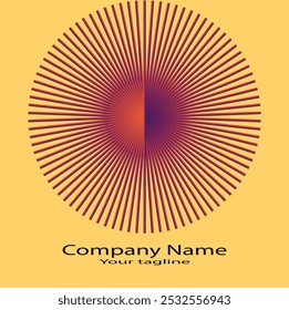 Nice beautiful unique abstract simple logo for business company or store.