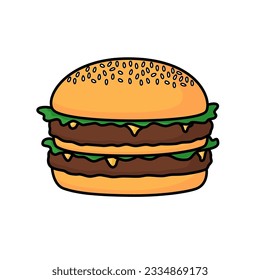 nice big burger with meat
