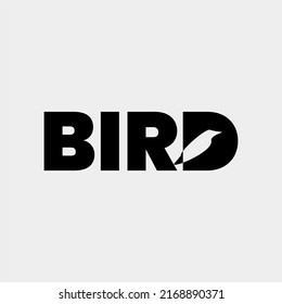 nice bird letter mark logo ilustration