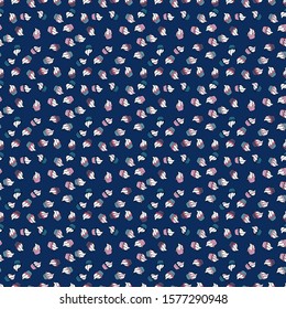 Nice birthday background on white, neutral and blue. Seamless pattern with sweet Cupcakes pattern. Vector illustration. Sweets background design.