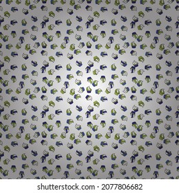 Nice birthday pattern on white, green and black. For food poster design. Cake muffin cute seamless pattern. Vector.