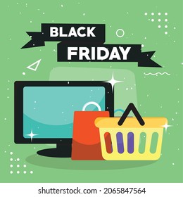 nice black friday illustration with items