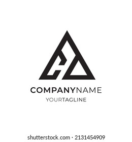nice black letter CA logo