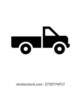 belo carro de caminhão vetorial preto e branco