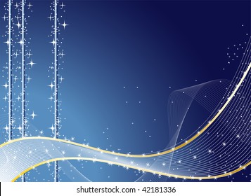 Nice blue christmas background