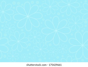 The nice blue flower background