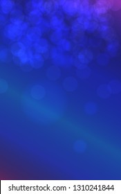 nice blue glossy glitters one side frame bokeh texture - abstract photo background