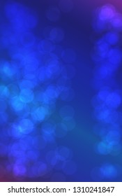 nice blue glossy glitters one side frame bokeh texture - abstract photo background