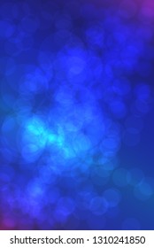 nice blue glossy glitters one side frame bokeh texture - abstract photo background