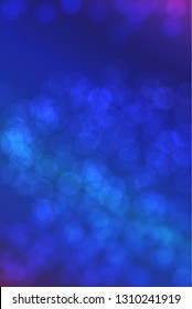 nice blue glossy glitters one side frame bokeh texture - abstract photo background