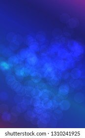 nice blue glossy glitters one side frame bokeh texture - abstract photo background