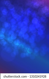 nice blue glossy glitters one side frame bokeh texture - abstract photo background