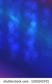 nice blue glossy glitters one side frame bokeh texture - abstract photo background