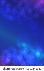 nice blue glossy glitters one side frame bokeh texture - abstract photo background