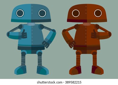 Nice Blue & Red Robot