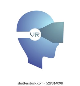 nice blue vr icon