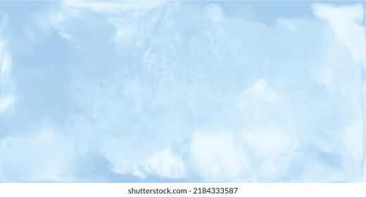nice blue watercolor texture in hand painted style