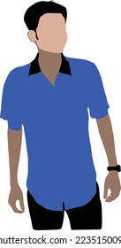 Buen diseño de arte vectorial de avatar masculino. Este es un archivo vectorial de eps editable.