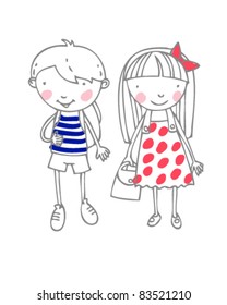 Nice boy and girl